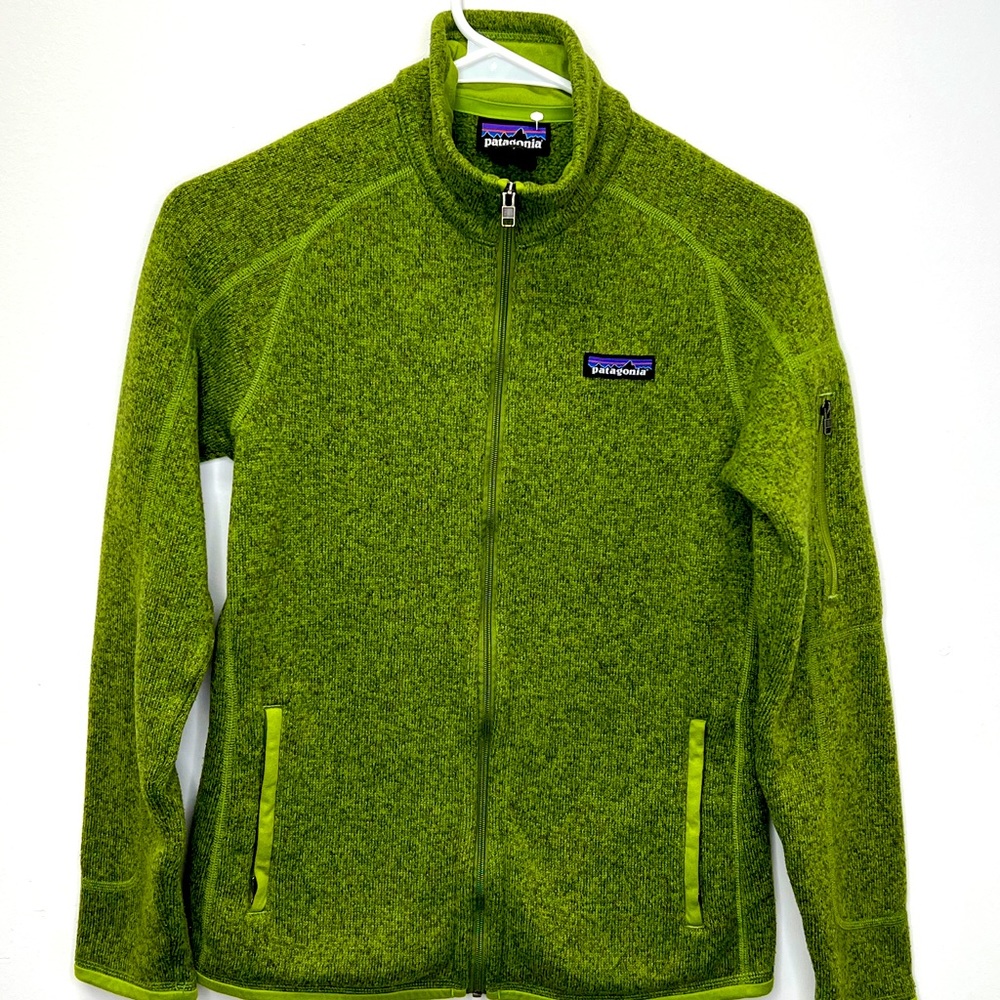 Green Patagonia Zip Up Jacket